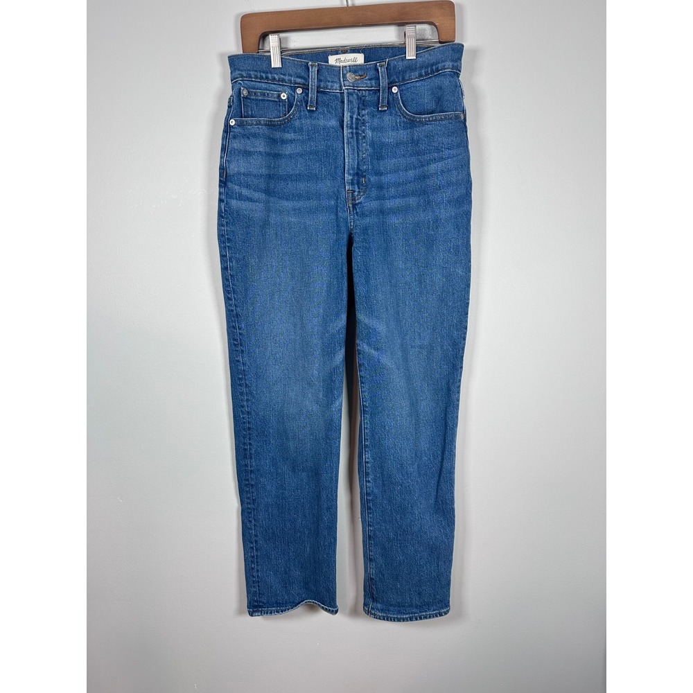 Madewell Perfect Vintage Straight Jean Women 29 Blue High Rise Classic Denim